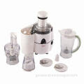 Household Food Processor, stainless steel spinner, mill mincer slicer attachments, 75mm feed chute